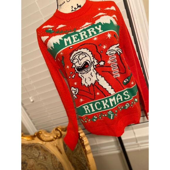 NWT Rick and Morty ugly sweaters S-XL-2XL unisex - Picture 2 of 8
